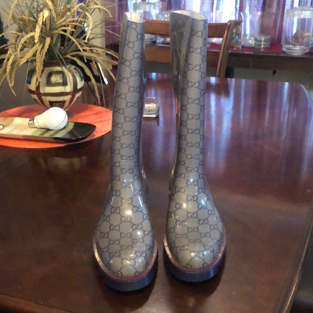 Blue Gucci Rain Boots 👢